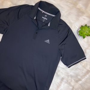 Adidas | Men's Navy Black Golf Polo Shirt Medium